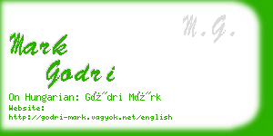 mark godri business card